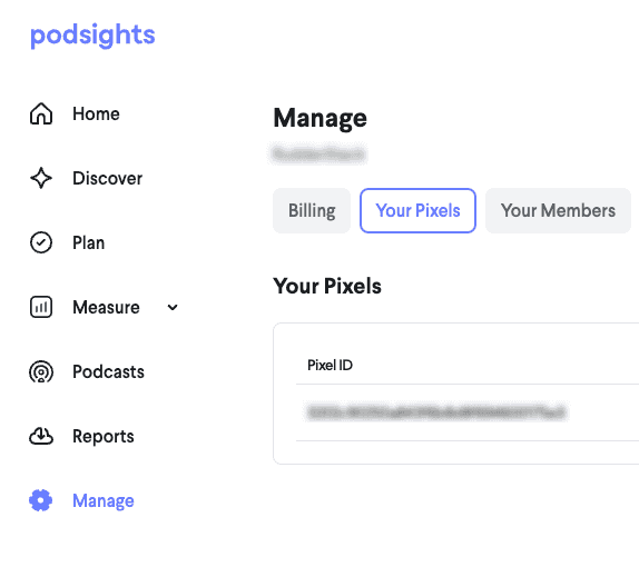 Podsights pixel ID