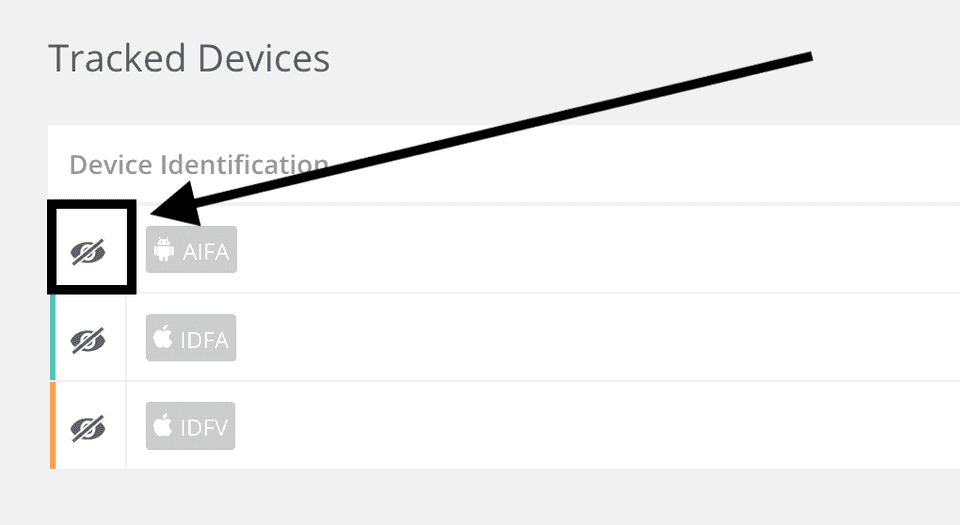 Singular event delivery settings